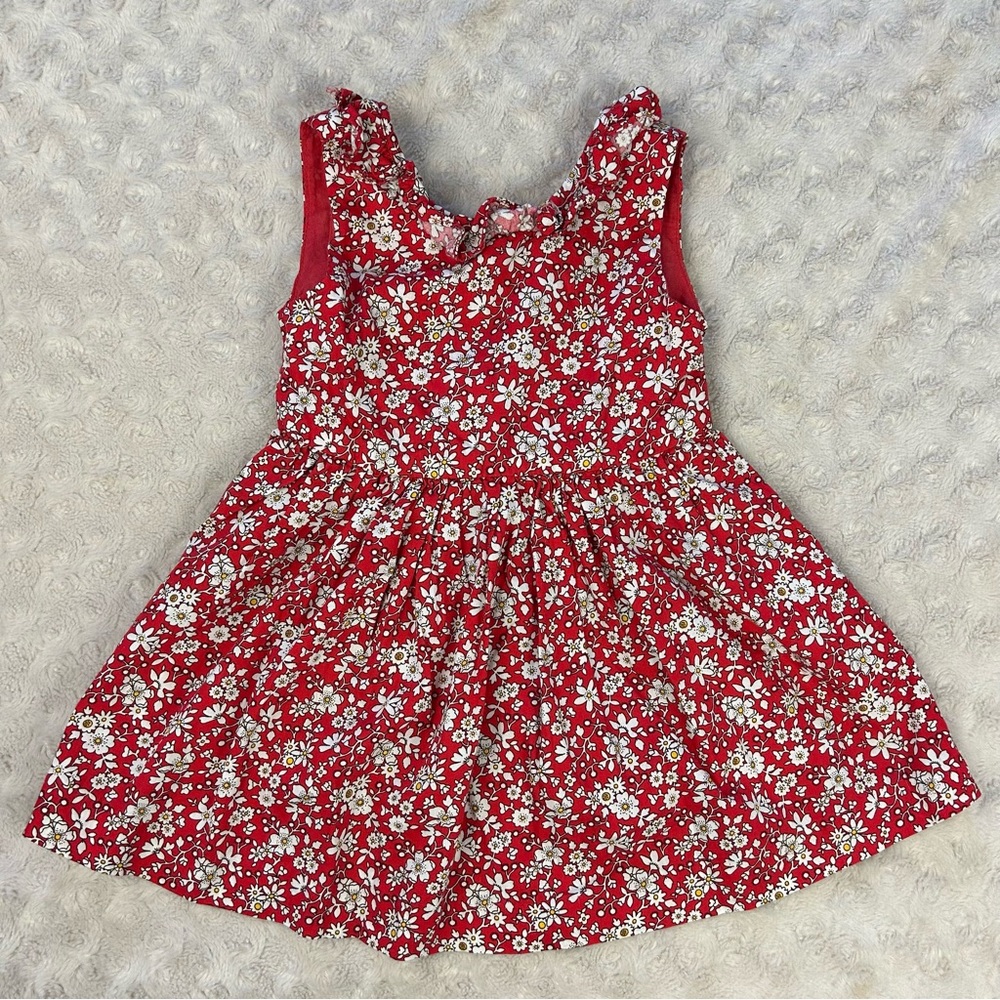 EPK Red Floral Dress Size 12 Months